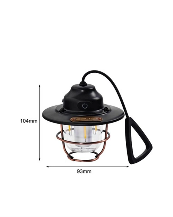 Usb Şarjlı Retro Led Kamp Feneri – 4 Işık Modu, Su Geçirmez, Taşınabilir ( Lisinya )