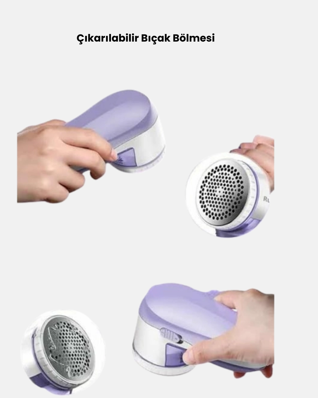 Usb Şarjlı Tiftik Temizleyici – Kolay Temizlenen Hazne Ve Bıçak, Taşınabilir ( Lisinya )