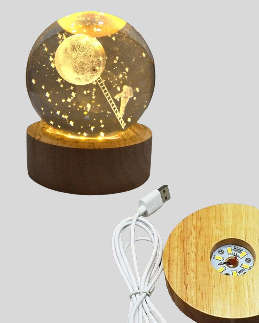 Usb’li 3d Astronot Kristal Küre – Modern Uzay Temalı Gece Lambası ( Lisinya ) Usb’li 3d Astronot Kristal Küre – Modern Uzay Temalı Gece Lambası ( Lisinya )