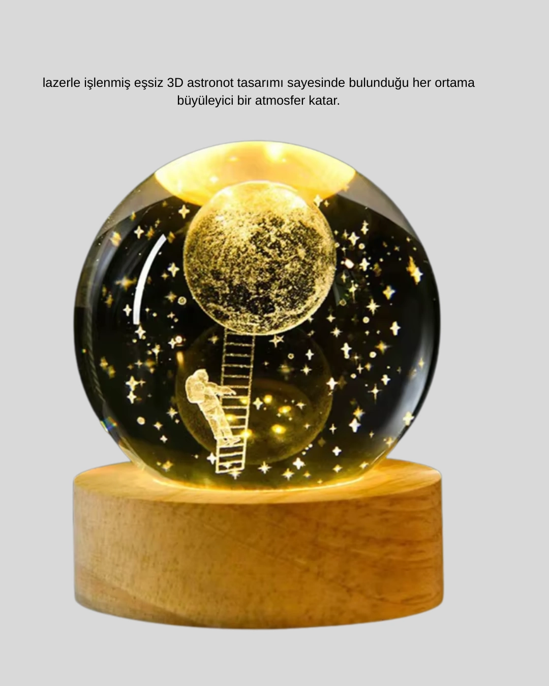 Usb’li 3d Astronot Kristal Küre – Modern Uzay Temalı Gece Lambası ( Lisinya ) Usb’li 3d Astronot Kristal Küre – Modern Uzay Temalı Gece Lambası ( Lisinya )