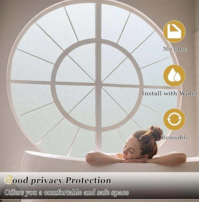 Uv Engelleyici Buzlu Cam Filmi 3 Metre X 45 Cm. ( Lisinya ) Uv Engelleyici Buzlu Cam Filmi 3 Metre X 45 Cm. ( Lisinya )