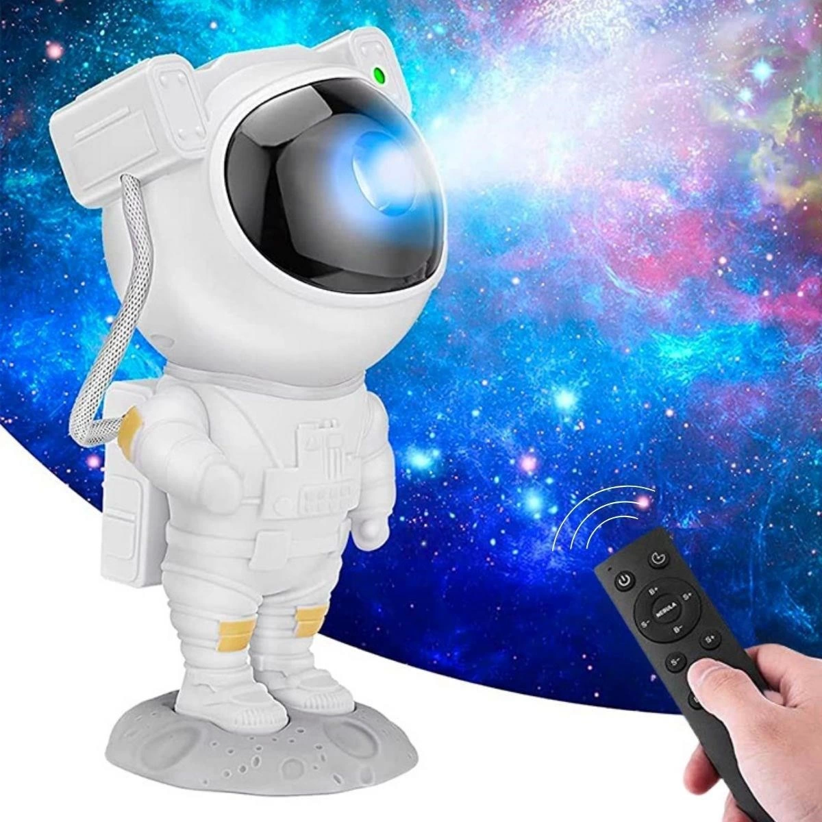 Uzaktan Kumandalı Ve Zamanlayıcılı Farklı Renk Işık Modlu Astronot Projektör Gece Lambası ( Lisinya ) Uzaktan Kumandalı Ve Zamanlayıcılı Farklı Renk Işık Modlu Astronot Projektör Gece Lambası ( Lisinya )