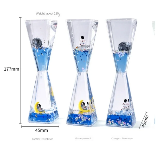 Uzay Temalı Dökülen Yağ Kum Saati ( Lisinya ) Uzay Temalı Dökülen Yağ Kum Saati ( Lisinya )