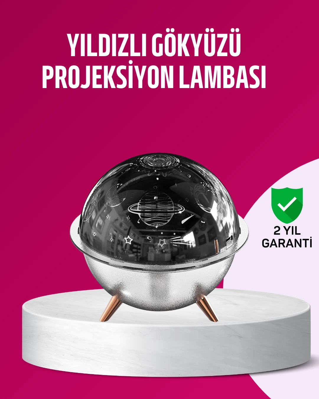 Uzay Temalı Projeksiyonlu Nemlendirici Usb Güçlü Gece Lambası ( Lisinya )