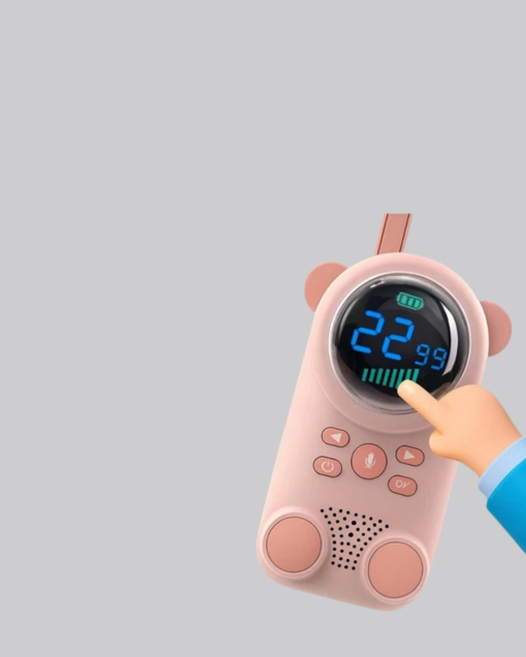 Uzun Menzilli Bebek Telsizi 1-3 Km Çekim 22 Kanal Lcd Ekran Vox Şarjlı ( Lisinya )