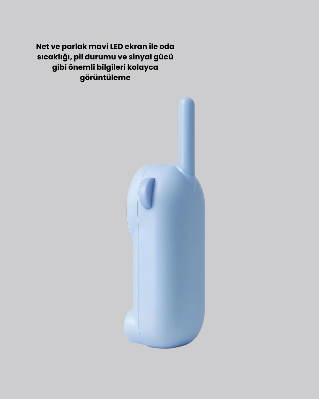 Uzun Menzilli Bebek Telsizi – Vox Modlu, Renkli Lcd Ekranlı ( Lisinya )