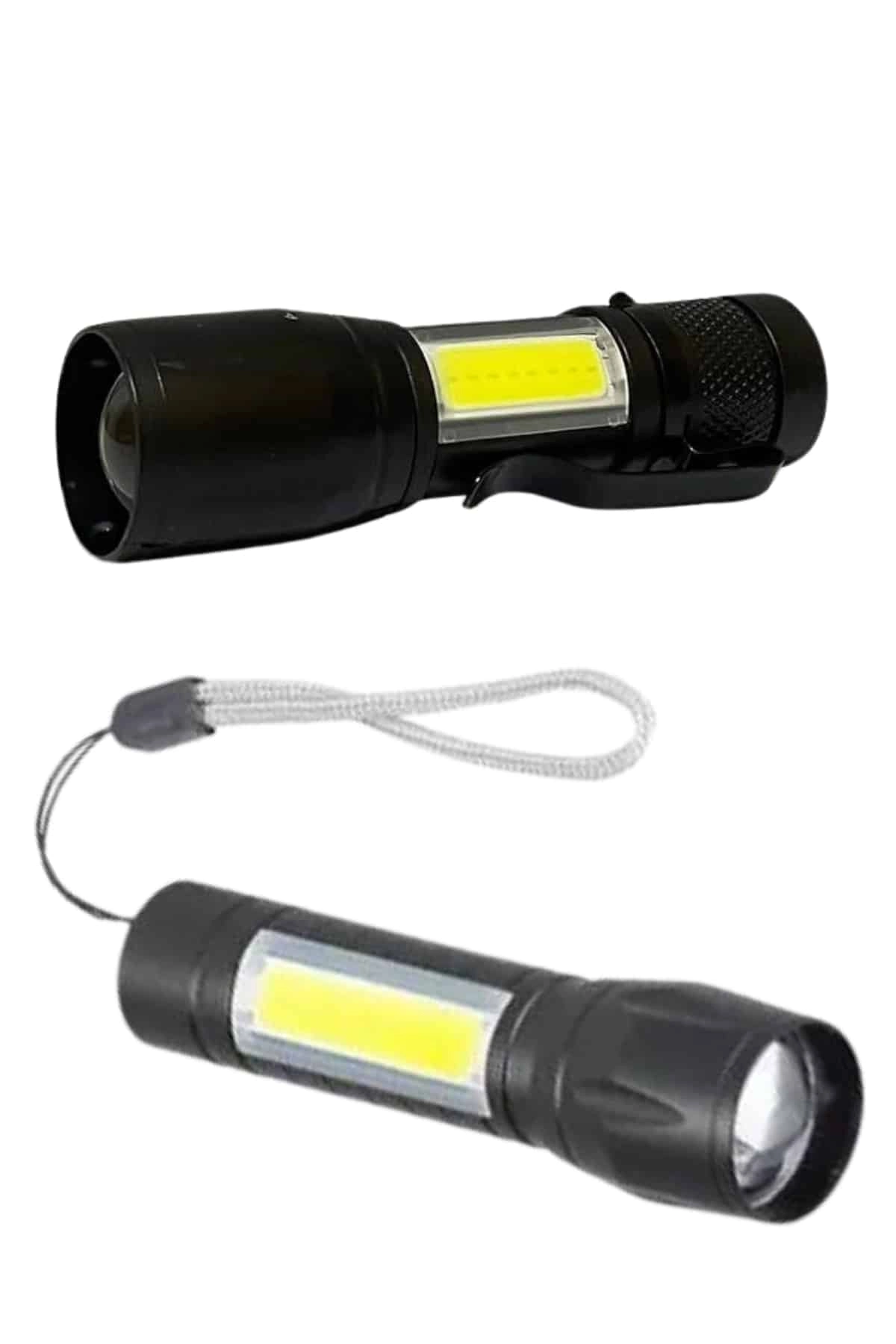 Uzun Menzilli Şarjlı El Feneri Uzun Ömürlü Led Işık Lamba ( Lisinya )