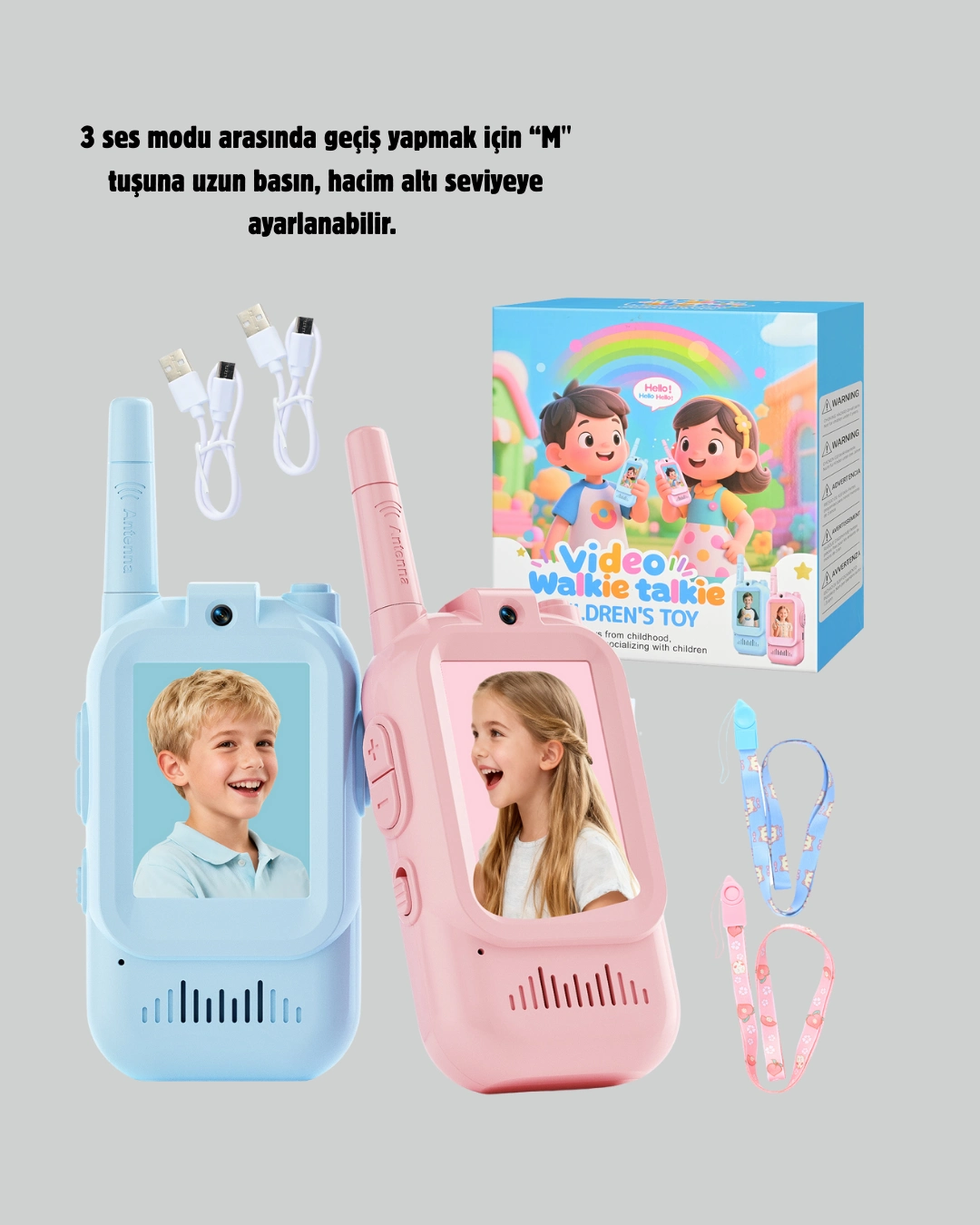 Uzun Menzilli Video Walkie Talkie Eğitici Ve Eğlenceli Oyuncak ( Lisinya )