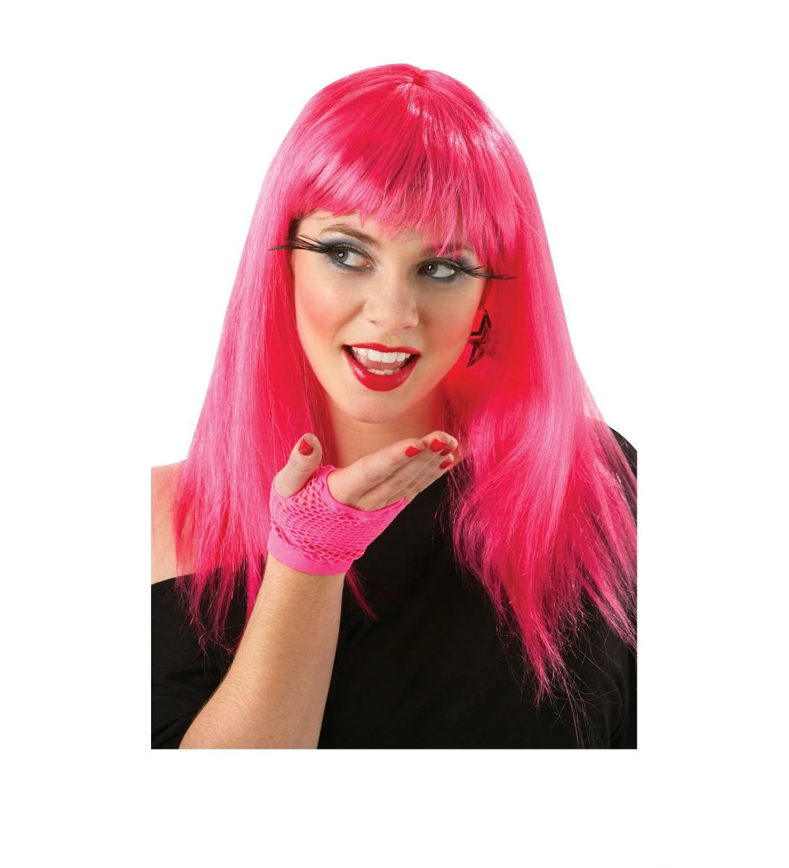 Uzun Pembe Renk Parti Peruğu ( Lisinya ) Uzun Pembe Renk Parti Peruğu ( Lisinya )