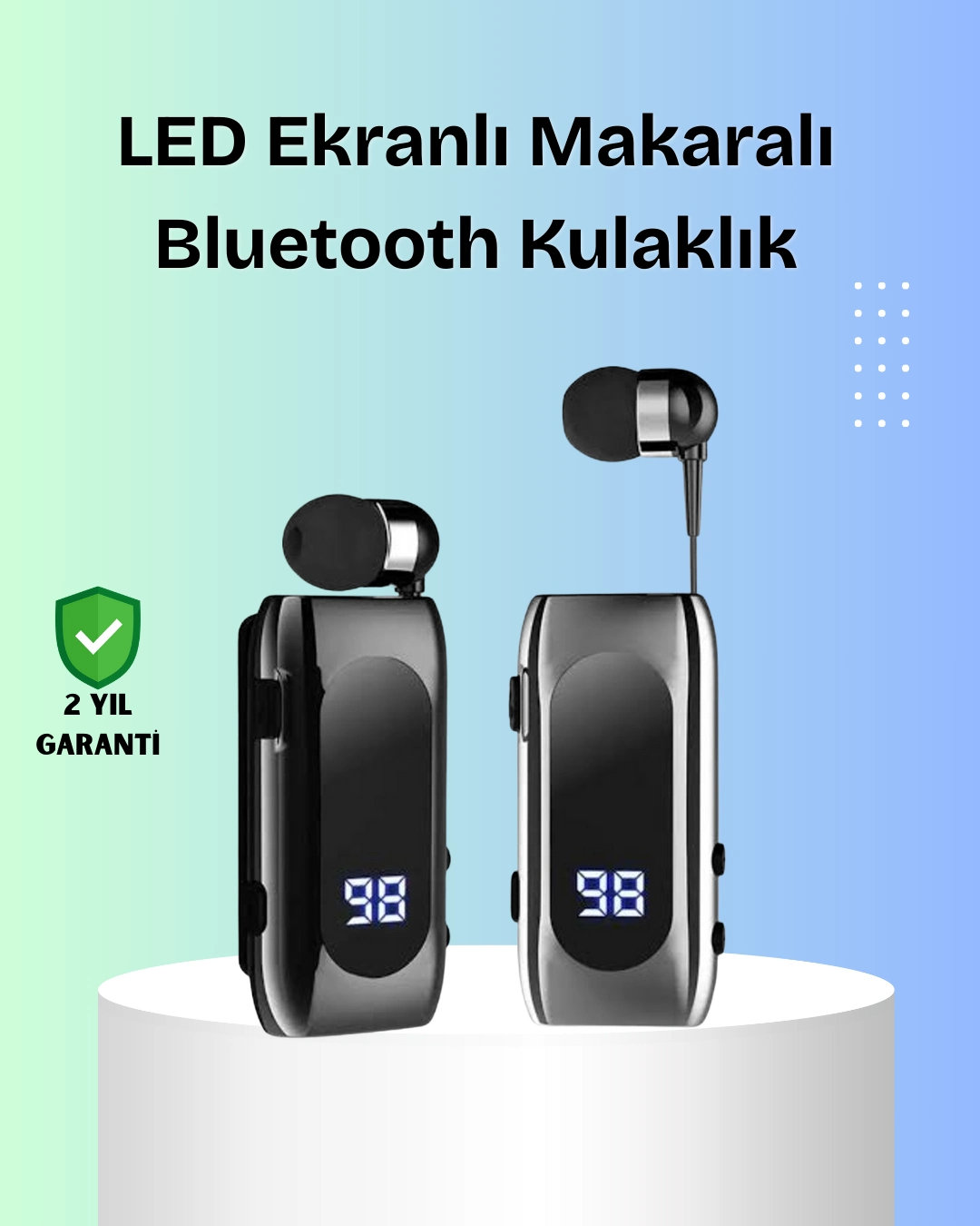 Uzun Pil Ömürlü Kablosuz Kulaklık – 25 Saat Konuşma Ve Müzik Süresi ( Lisinya )