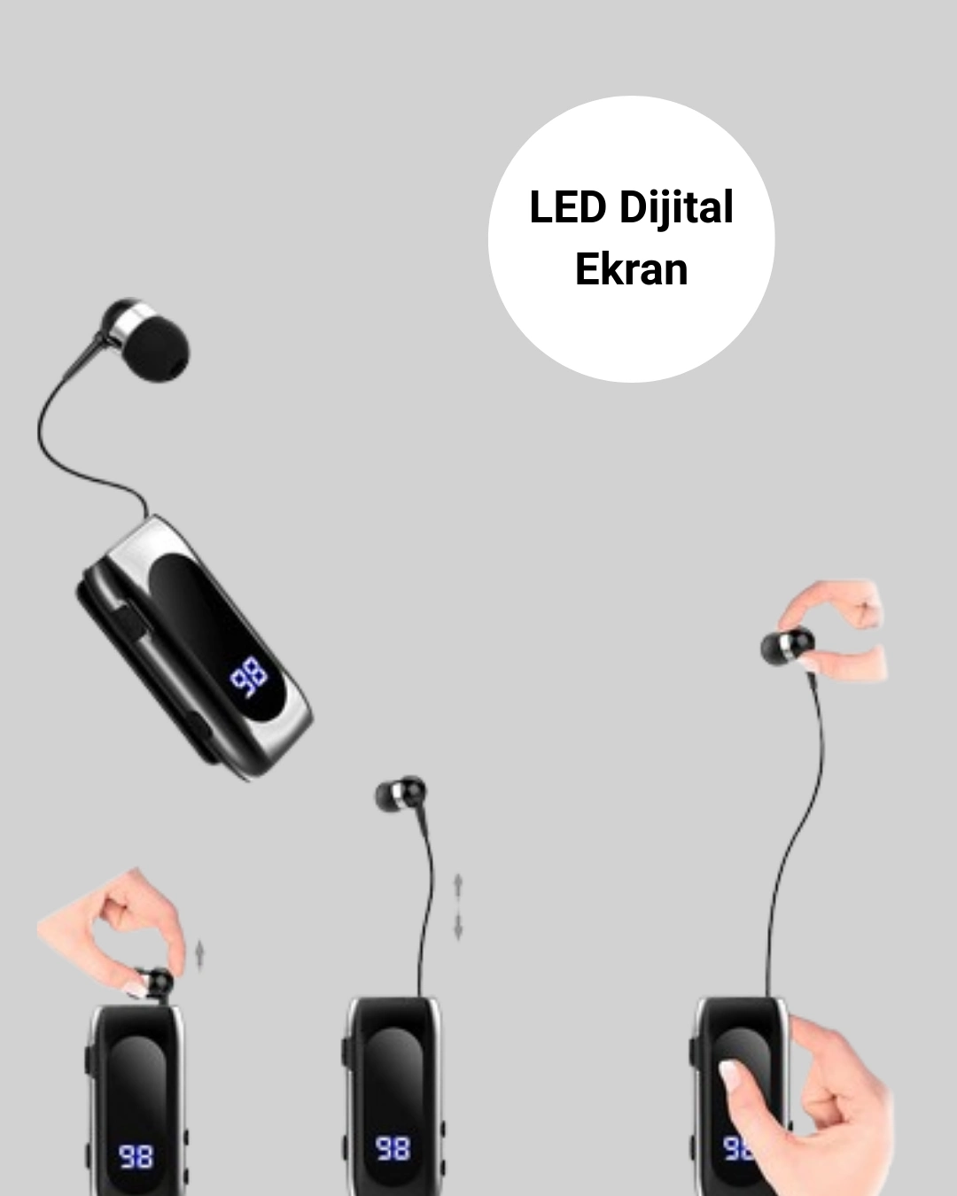 Uzun Pil Ömürlü Kablosuz Kulaklık – 25 Saat Konuşma Ve Müzik Süresi ( Lisinya )