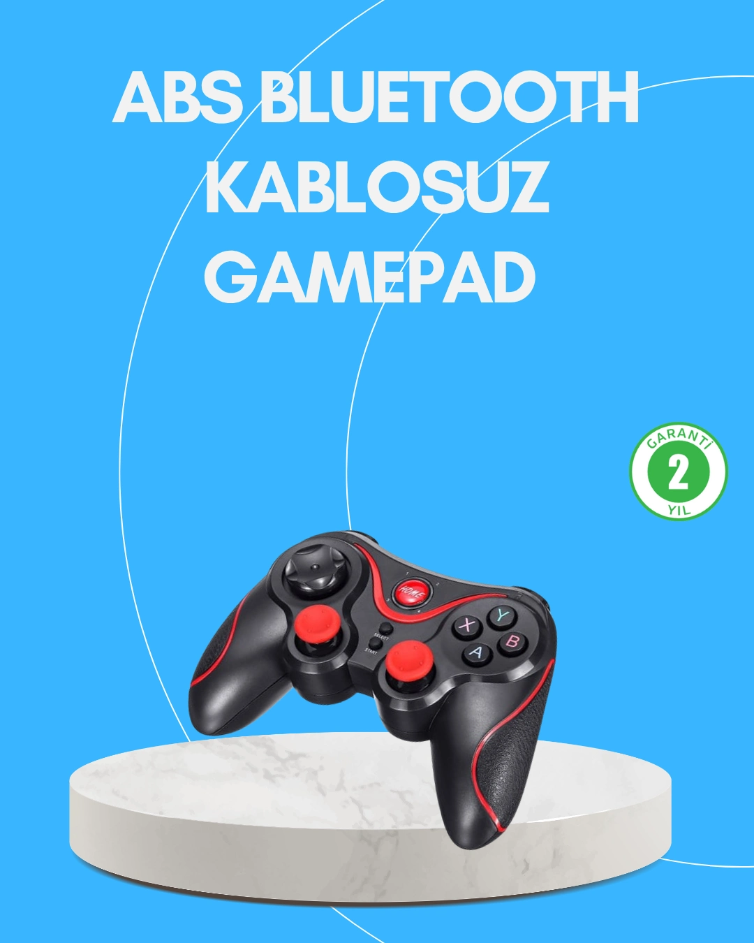 Uzun Pil Ömürlü Kablosuz Oyun Kumandası Pc Telefon Tablet İçin ( Lisinya )