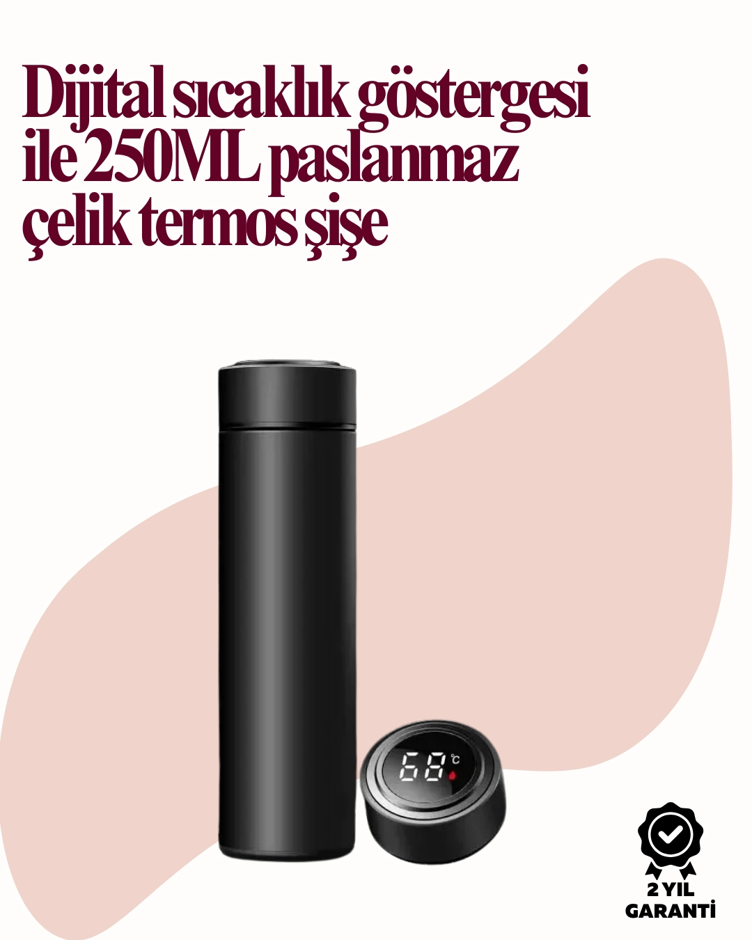 Uzun Süre Isı Koruma Sağlayan Dijital Göstergeli Termos ( Lisinya ) Uzun Süre Isı Koruma Sağlayan Dijital Göstergeli Termos ( Lisinya )