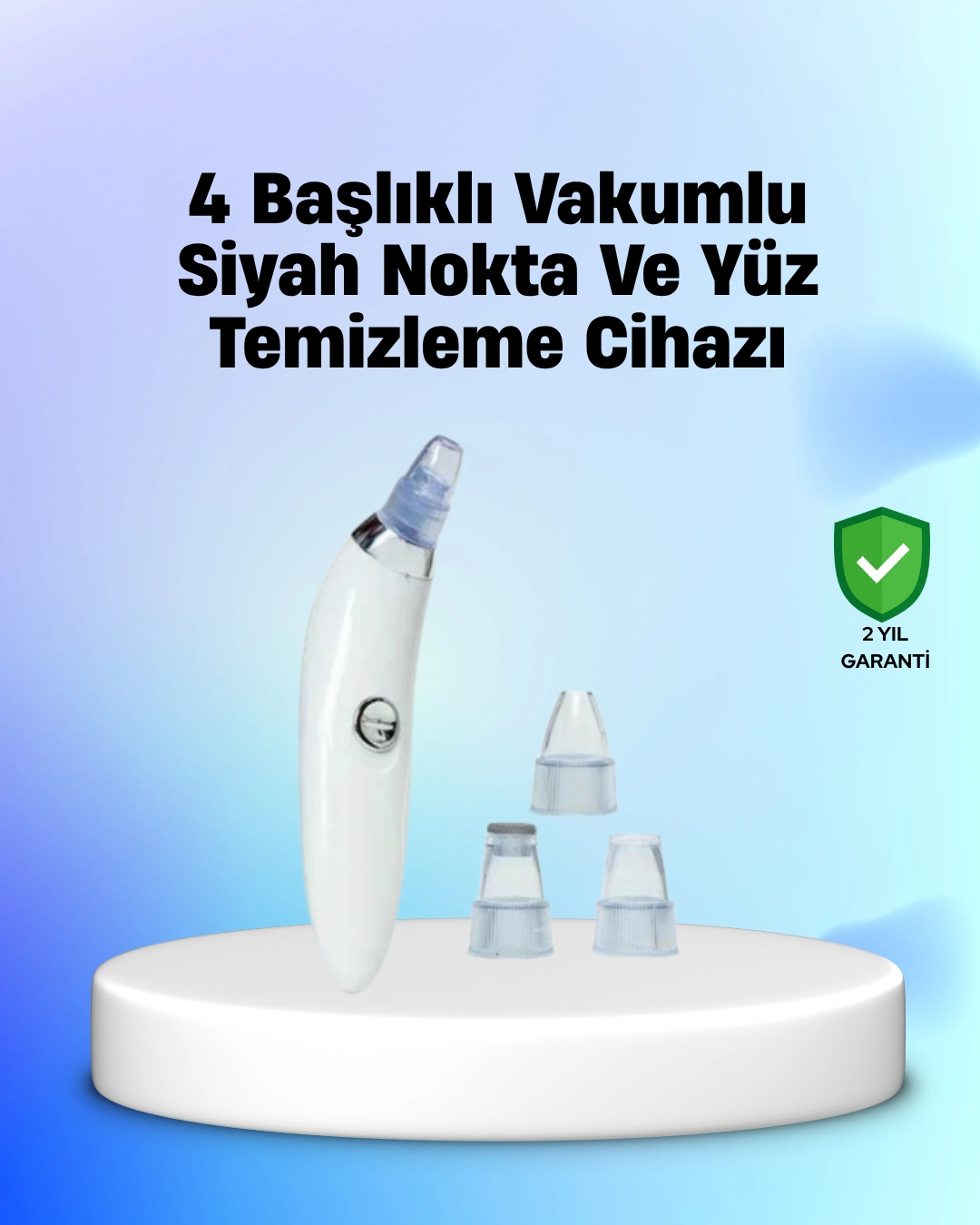 Vakum Teknolojili Siyah Nokta Temizleyici Cihaz – 4 Farklı Başlık Ve Derinlemesine Gözenek Temizliği ( Lisinya )
