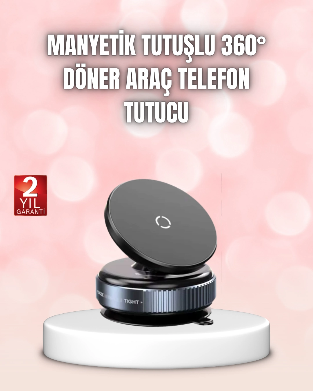 Vakumlu Manyetik Araç İçi Telefon Standı ( Lisinya )