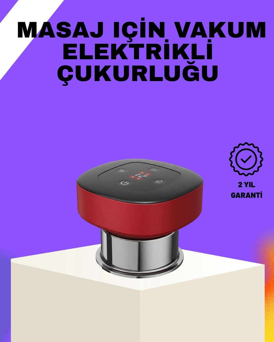 Vakumlu Masaj Aleti Çok Kademeli Emme Isıtmalı Ev Tipi Terapi ( Lisinya )