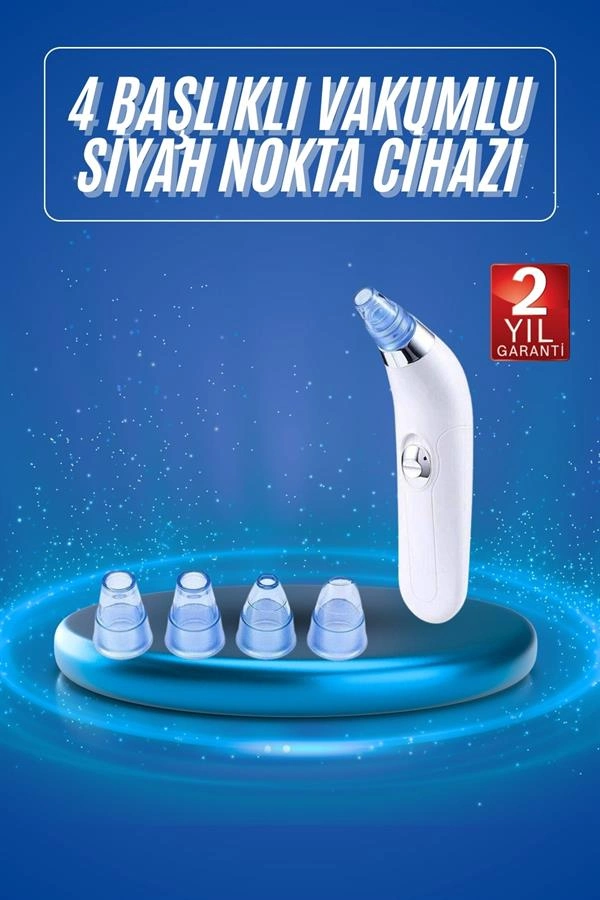 Vakumlu Siyah Nokta Ve Yüz Temizleme Cihazı 4 Başlıklı ( Lisinya )