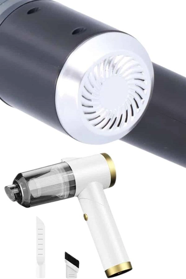 Vakumlu Süpürge Şarjlı Elektrikli Mini Taşınabilir Uzun Ömürlü Hazneli ( Lisinya )