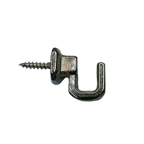 Vidalı Kanca, Askı Küçük - 15x18mm, Nikel - 100 Adet ( Lisinya )