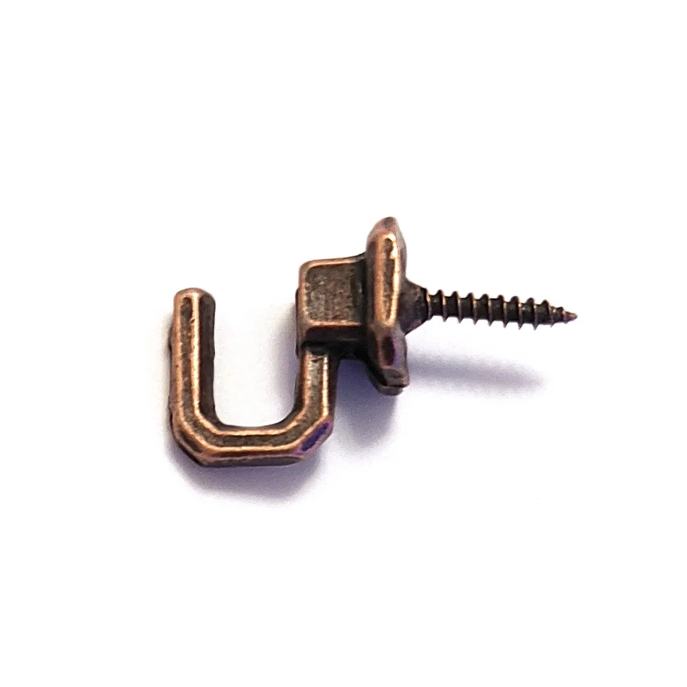 Vidalı Kanca, Askı Küçük - 15x23mm, Eskitme  - 1 Adet ( Lisinya )