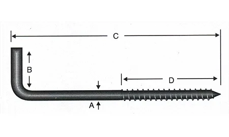 Vidalı Korniş Çivi No:6 - 4x60 - 100 Adet ( Lisinya )