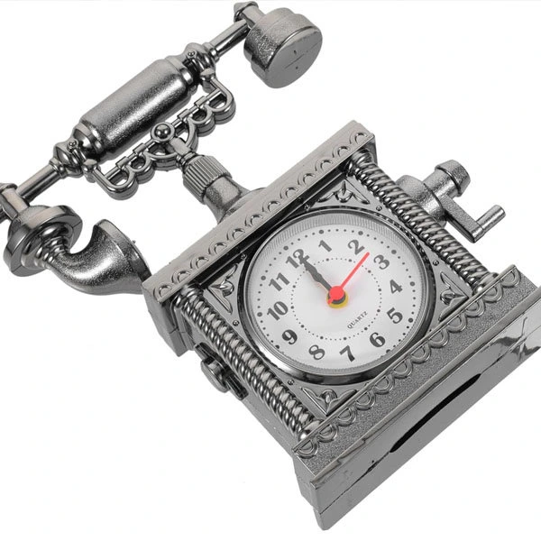 Vintage Telefon Tasarımlı Masa Saati ( Lisinya ) Vintage Telefon Tasarımlı Masa Saati ( Lisinya )