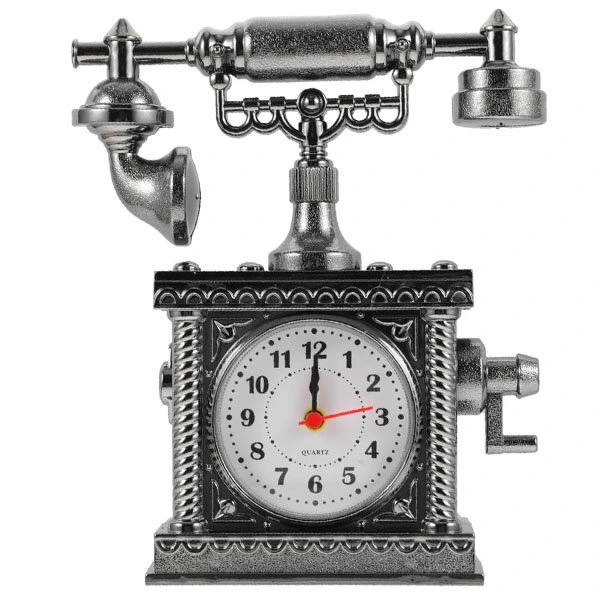 Vintage Telefon Tasarımlı Masa Saati ( Lisinya ) Vintage Telefon Tasarımlı Masa Saati ( Lisinya )