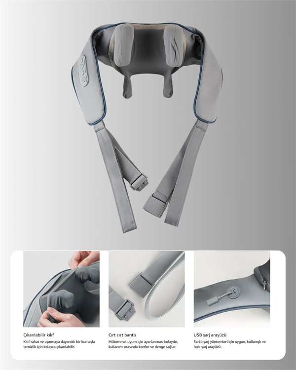 Vnb-01 U Tipi Ergonomik Boyun Masaj Cihazı ( Lisinya )