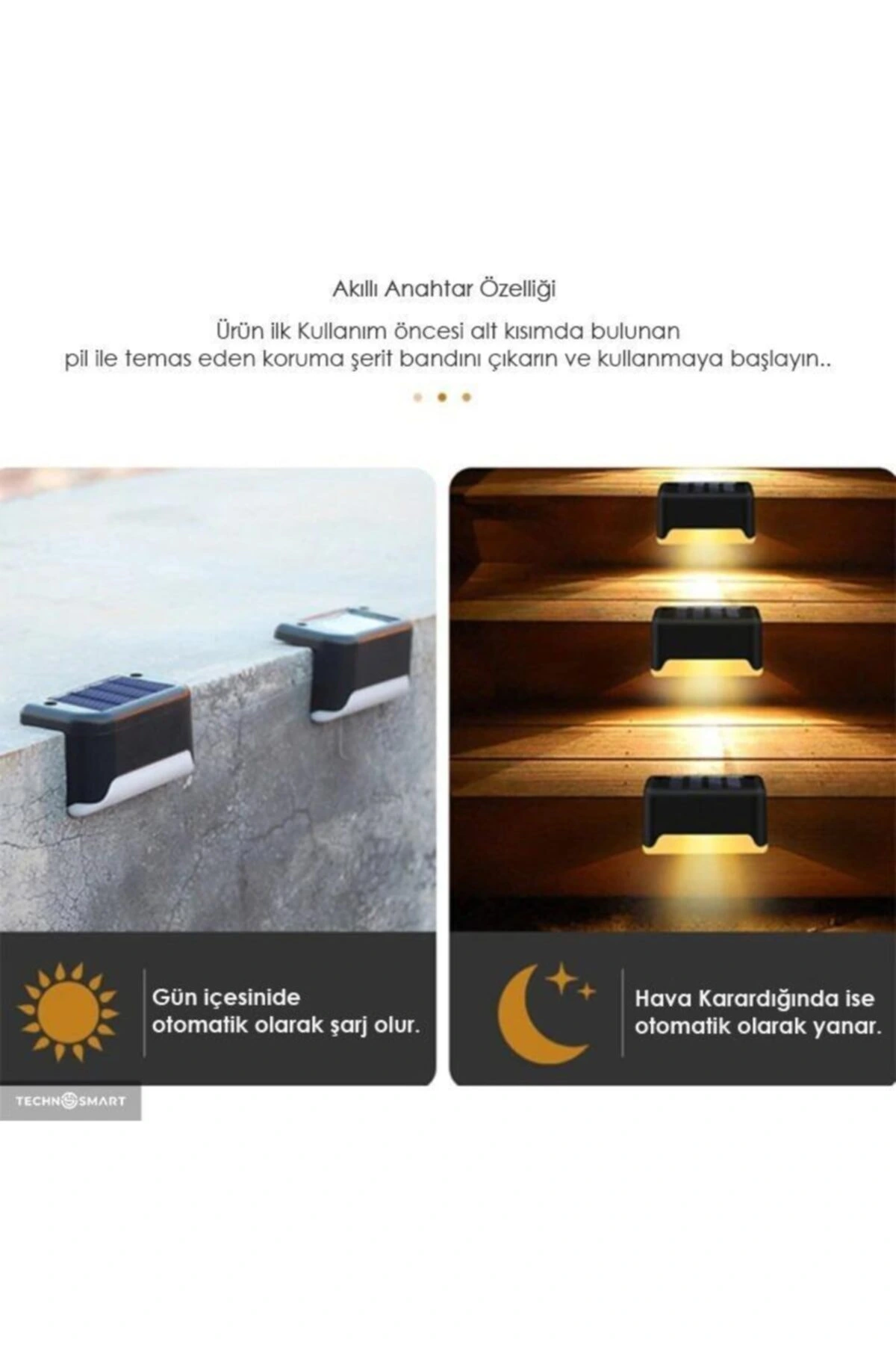 Waterproof Solar Merdiven Lambası 4 Adet ( Lisinya ) Waterproof Solar Merdiven Lambası 4 Adet ( Lisinya )