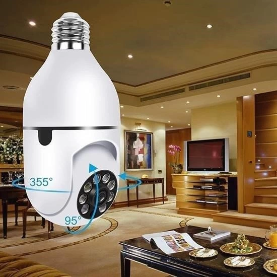 Kablosuz 360 Panoramik Ampul Kamera Gece Görüş Ses Akıllı Hareket Algılayıcı ( Lisinya ) Kablosuz 360 Panoramik Ampul Kamera Gece Görüş Ses Akıllı Hareket Algılayıcı ( Lisinya )
