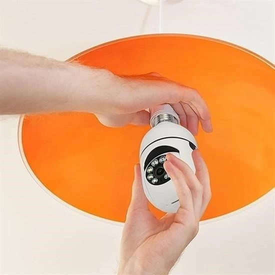 Kablosuz 360 Panoramik Ampul Kamera Gece Görüş Ses Akıllı Hareket Algılayıcı ( Lisinya ) Kablosuz 360 Panoramik Ampul Kamera Gece Görüş Ses Akıllı Hareket Algılayıcı ( Lisinya )