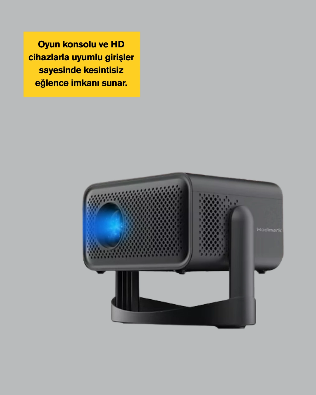 Kablosuz 6 Ve Bluetooth 5 Bağlantılı Taşınabilir Projeksiyon Makinesi ( Lisinya )