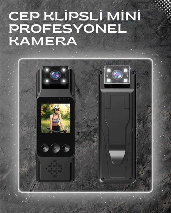 Kablosuz Destekli Mini Kamera – 180° Dönebilen Lens, 1080p Video, Tft Ekranlı ( Lisinya )