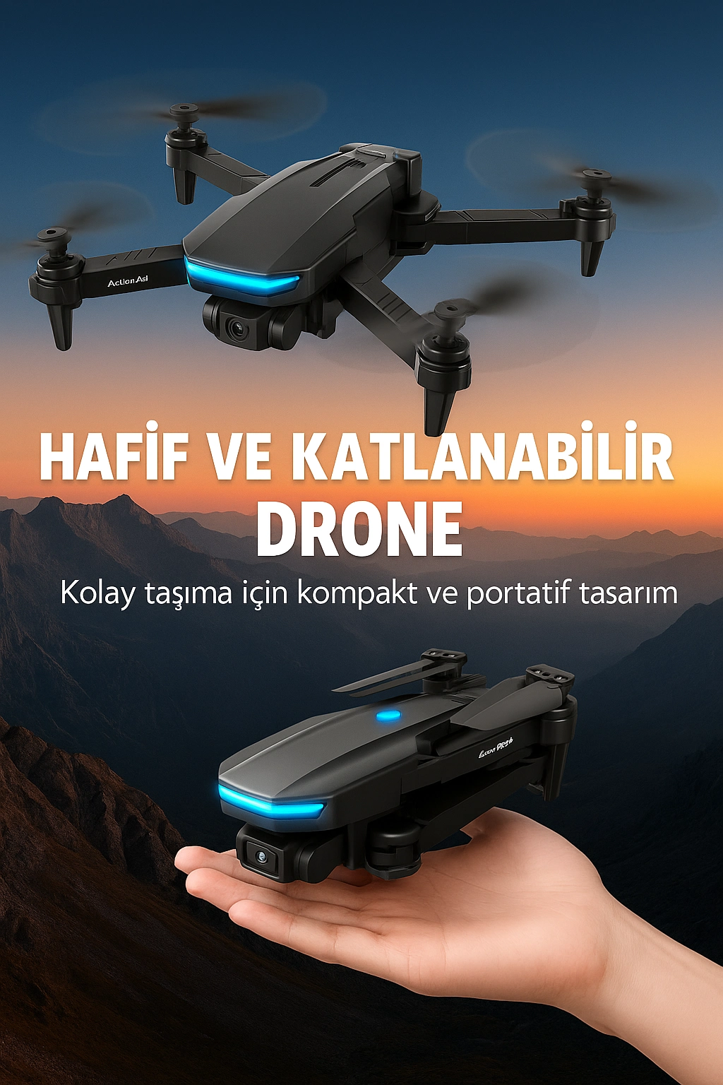 Kablosuz Fpv Canlı Görüntü Aktarımlı Katlanabilir Drone ( Lisinya ) Kablosuz Fpv Canlı Görüntü Aktarımlı Katlanabilir Drone ( Lisinya )