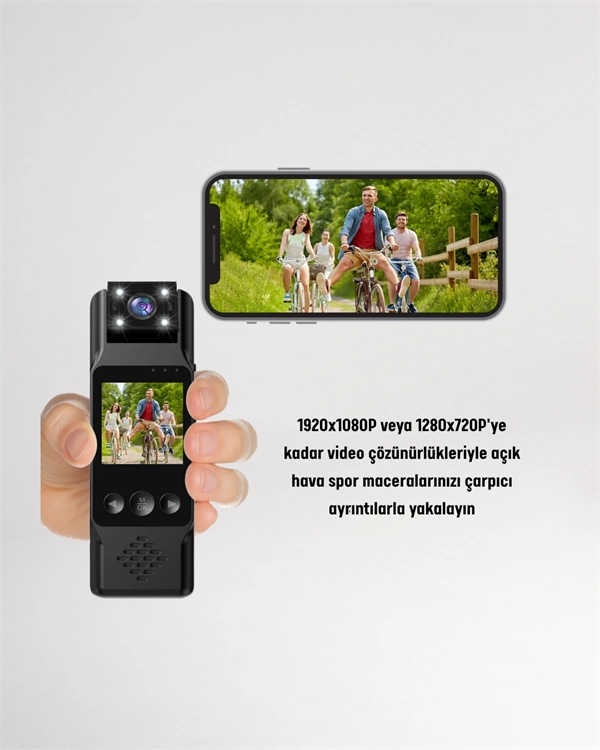 Kablosuz Özellikli Taşınabilir Kamera – 1.3” Tft Ekran, 3mp Fotoğraf, 128gb Kart Desteği ( Lisinya )