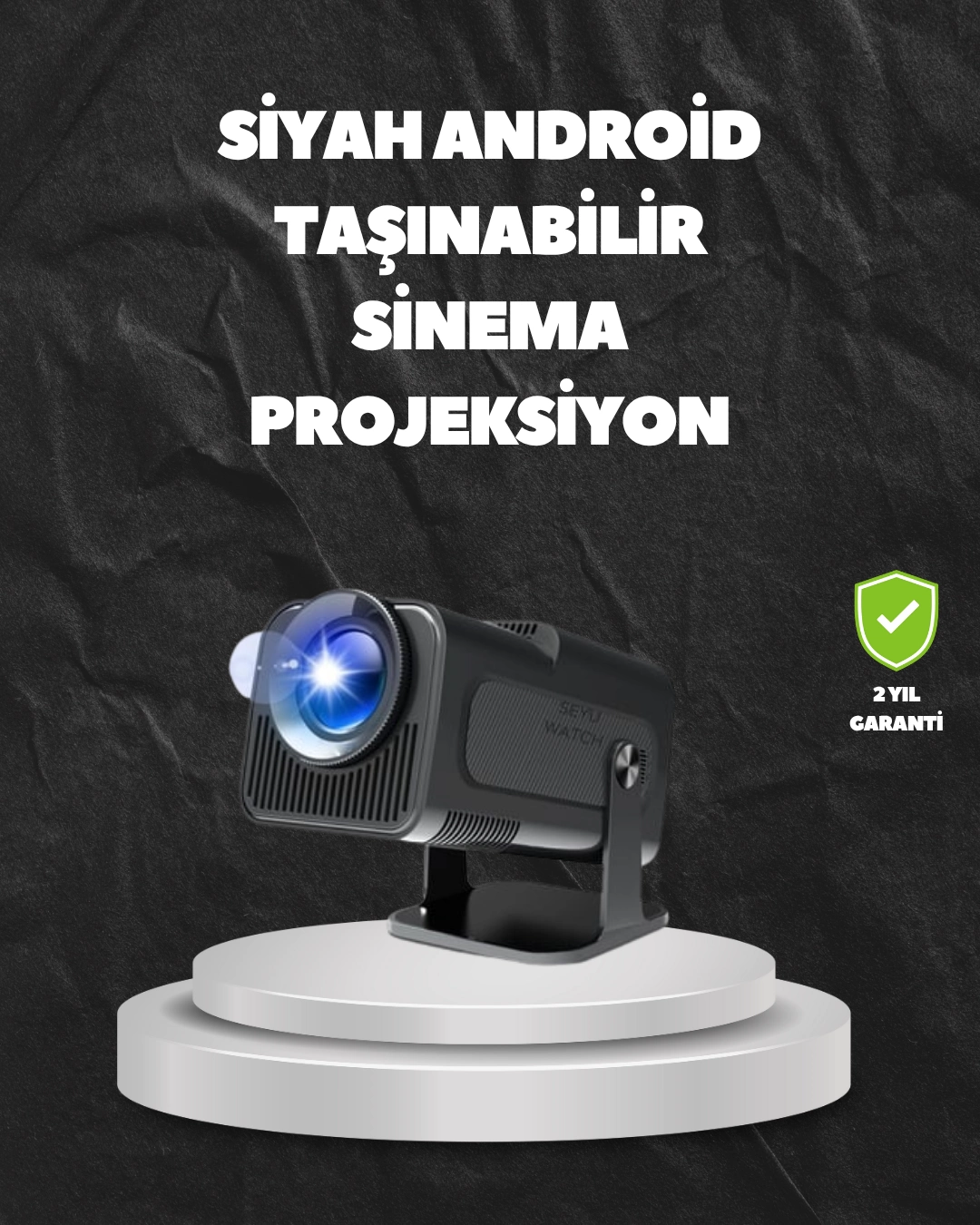 Kablosuz6 Ve Bluetooth 5.0 Teknolojili Kablosuz Bağlantı Özellikli Projektör ( Lisinya )