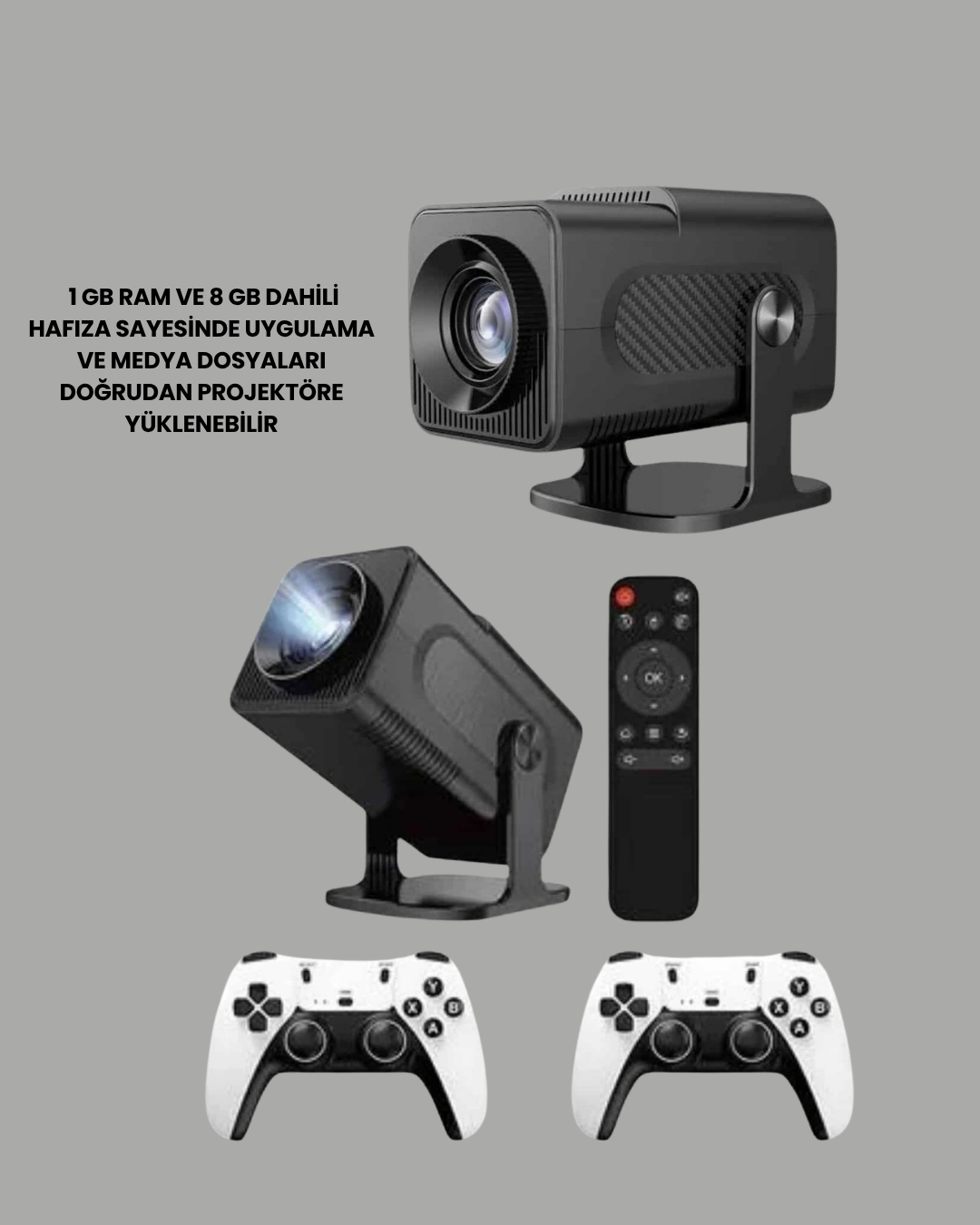 Kablosuz6 Ve Bluetooth 5.4 Destekli Led Projektör - Hcs350pro ( Lisinya )