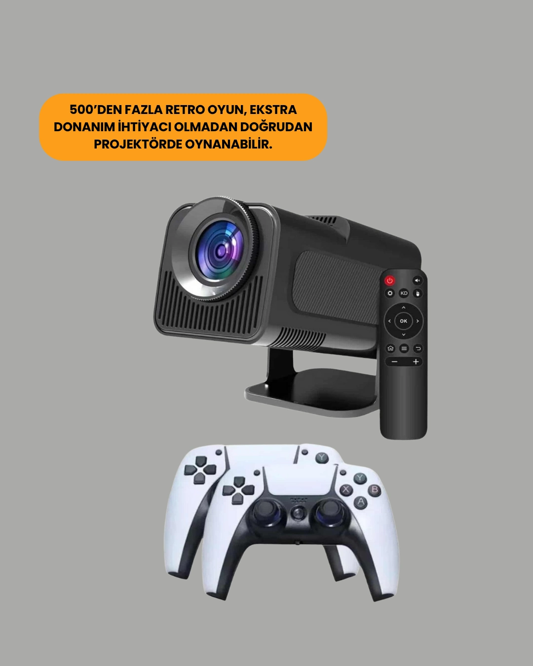 Kablosuz6 Ve Bluetooth 5.4 Destekli Led Projektör - Hcs350pro ( Lisinya )