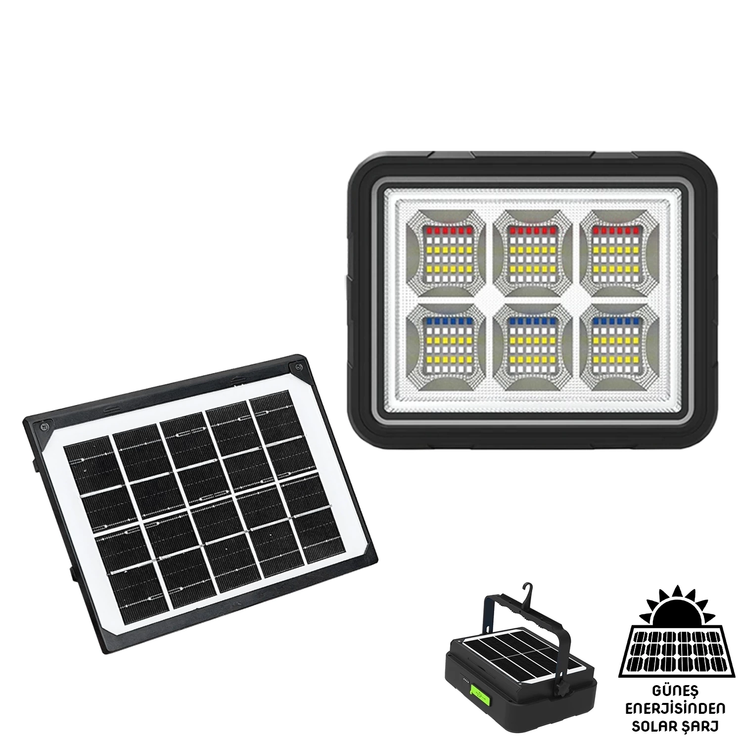 Wison 150w Güneş Enerjili Solar Kamp Feneriprojektör (ws-5570) ( Lisinya )