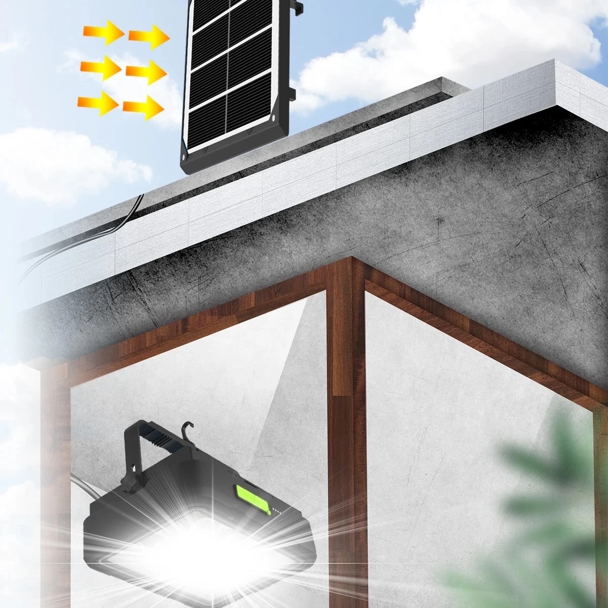 Wison 150w Güneş Enerjili Solar Kamp Feneriprojektör (ws-5570) ( Lisinya )