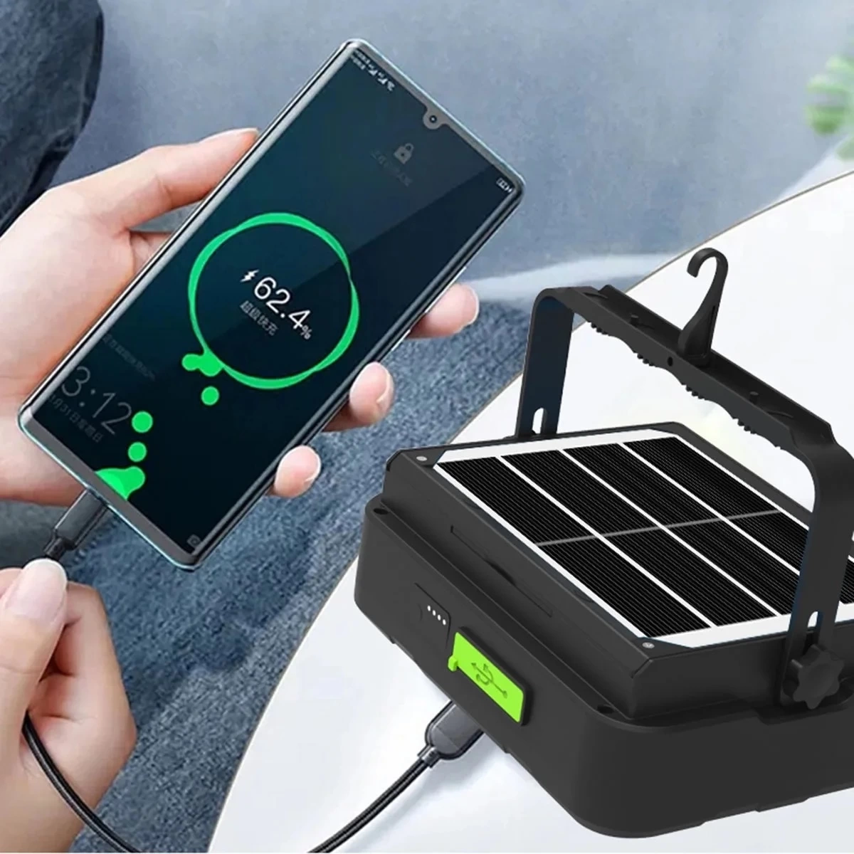 Wison 150w Güneş Enerjili Solar Kamp Feneriprojektör (ws-5570) ( Lisinya )