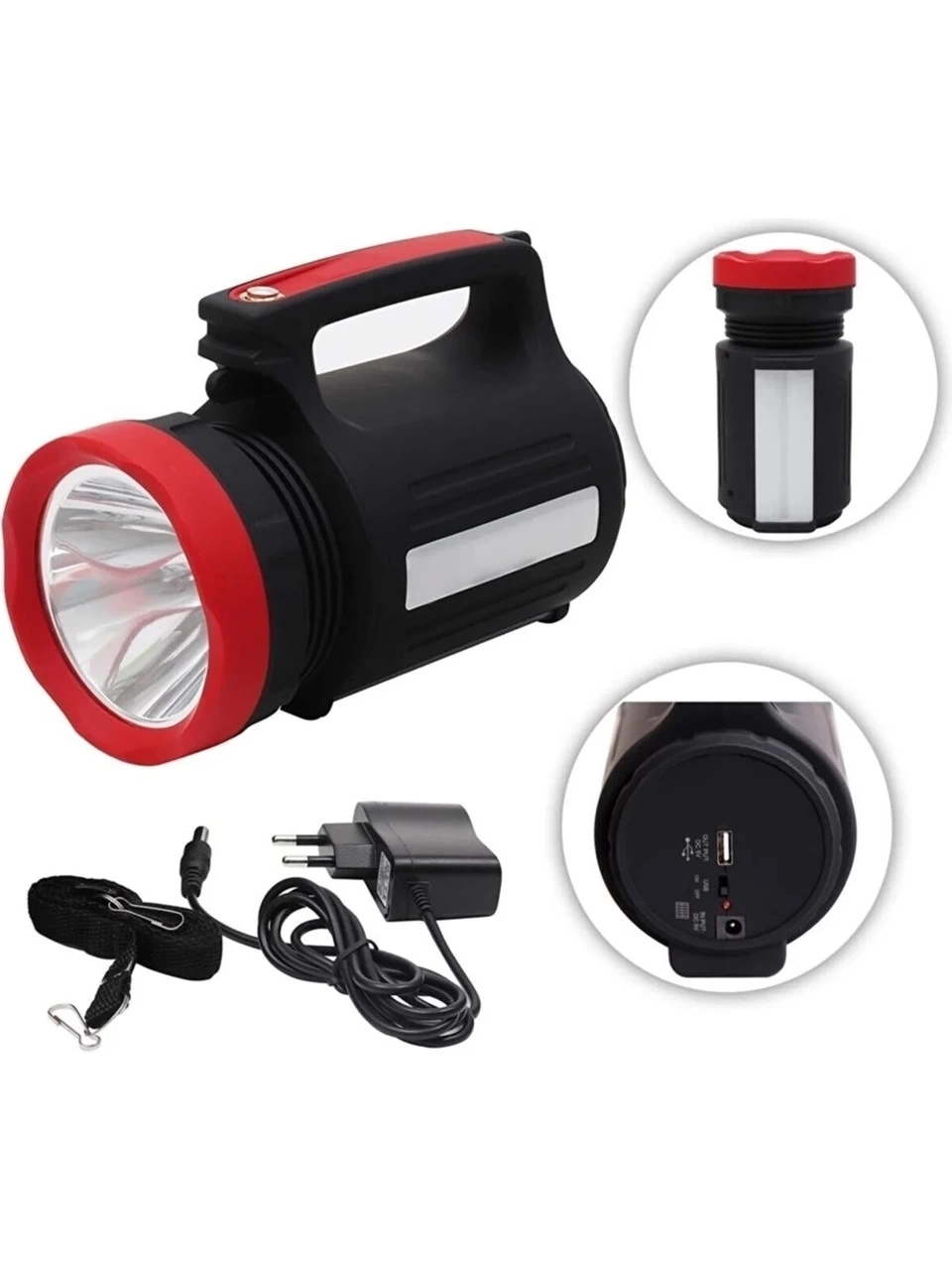 Wıson Ws-3580 Uzun Menzilli Led El Feneri 28saat Çalışma Süresi 10watt ( Lisinya )