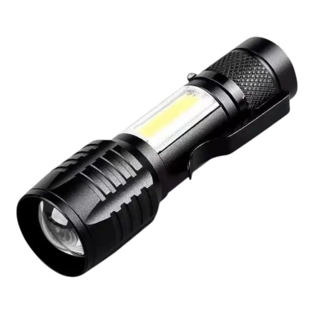Wison Ws-5454 Taktik El Feneri Usb Şarj Edilebilir Kamp Feneri Cob Zumlanabilir Mini Taşınabilir El Feneri ( Lisinya )