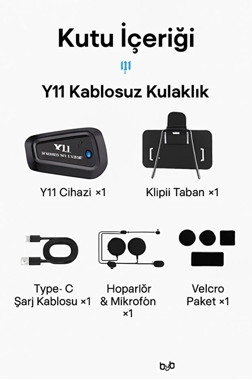 Y11 Bluetooth Kulaklık Mikrofonlu Motosiklet Kulaklığı İntercom Bt 5.3 ( Lisinya ) Y11 Bluetooth Kulaklık Mikrofonlu Motosiklet Kulaklığı İntercom Bt 5.3 ( Lisinya )