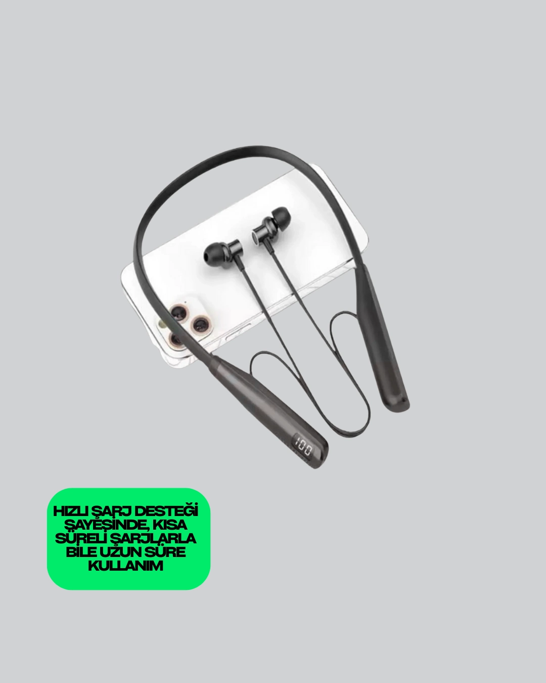 Y12 Uyumlu Spor Bluetooth Kulaklık – Uzun Pil Ömrü, Manyetik Kulaklık Başlığı ( Lisinya )