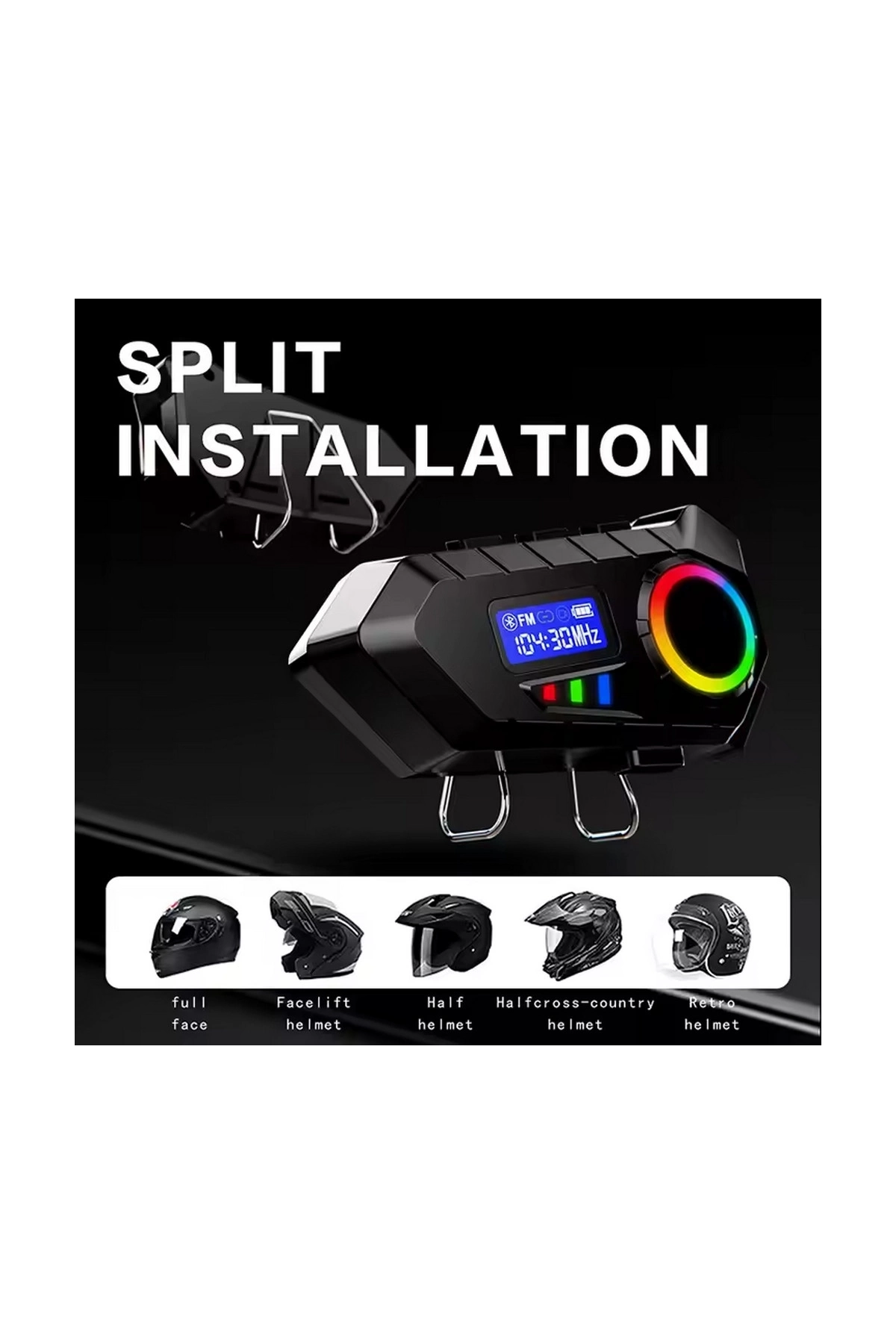 Y30 Kask Kulaklık Bluetooth Motosiklet Kulaklık Rgb Radyolu Intercom ( Lisinya ) Y30 Kask Kulaklık Bluetooth Motosiklet Kulaklık Rgb Radyolu Intercom ( Lisinya )