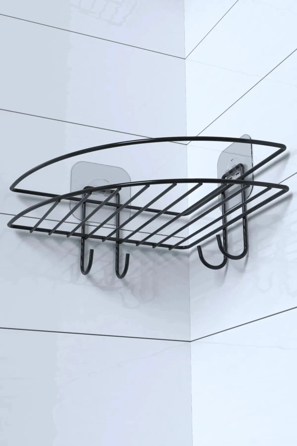 Yapışkanlı Banyo Köşeliği Kancalı Köşe Rafı Duş Şampuanlık Duvar Düzenleyici Organizer Raf ( Lisinya ) Yapışkanlı Banyo Köşeliği Kancalı Köşe Rafı Duş Şampuanlık Duvar Düzenleyici Organizer Raf ( Lisinya )