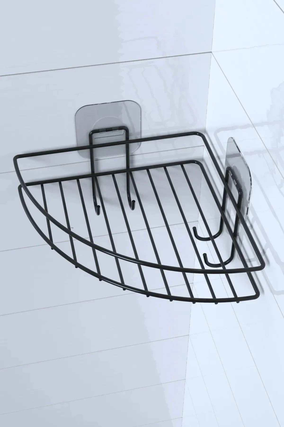 Yapışkanlı Banyo Köşeliği Kancalı Köşe Rafı Duş Şampuanlık Duvar Düzenleyici Organizer Raf ( Lisinya ) Yapışkanlı Banyo Köşeliği Kancalı Köşe Rafı Duş Şampuanlık Duvar Düzenleyici Organizer Raf ( Lisinya )
