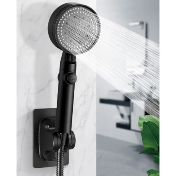 Yapışkanlı Duş Başlığı Tutucu Ayarlı Siyah ( Lisinya ) Yapışkanlı Duş Başlığı Tutucu Ayarlı Siyah ( Lisinya )