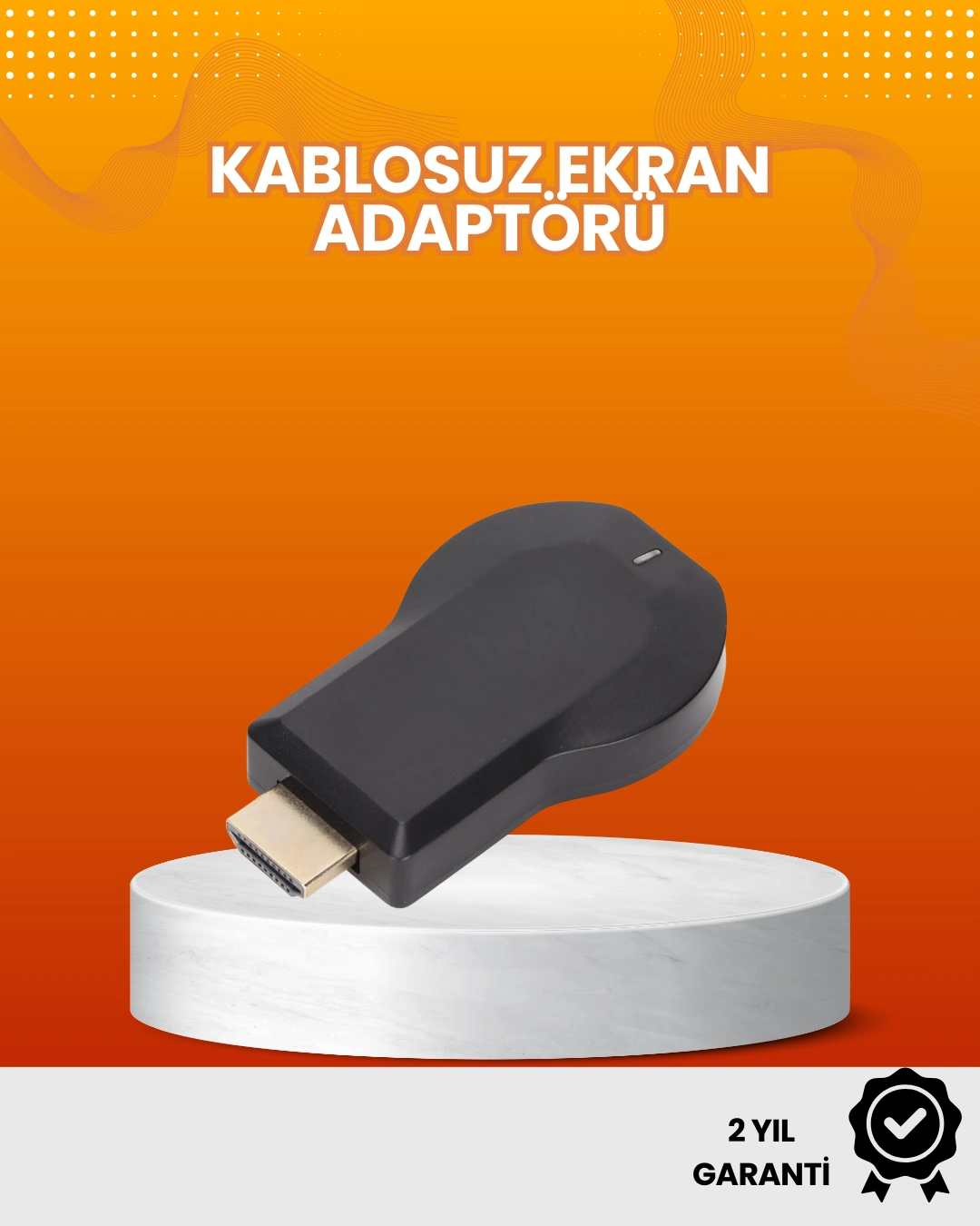 Yazılım Gerektirmeyen Kablosuz Mirroring Adaptörü – 1080p Hd Görüntü Kalitesi ( Lisinya )